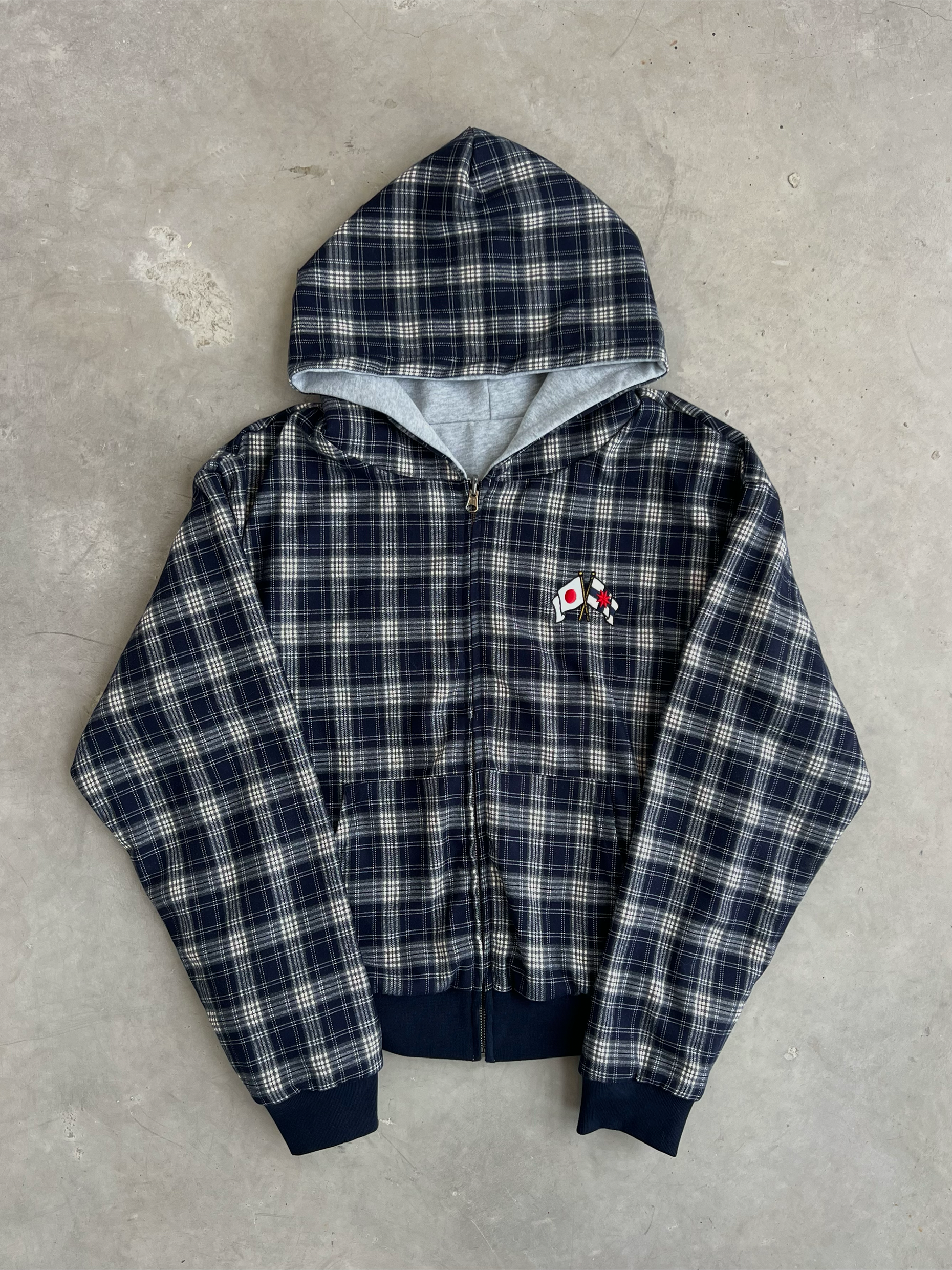 „PLAID JAPAN“ 2IN1 HOODIE JACKET